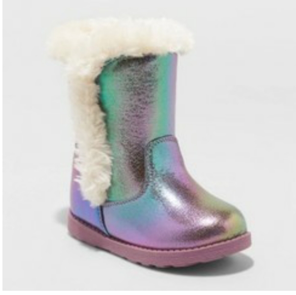 Cat & Jack Other - Toddler girls shearling boots size 7